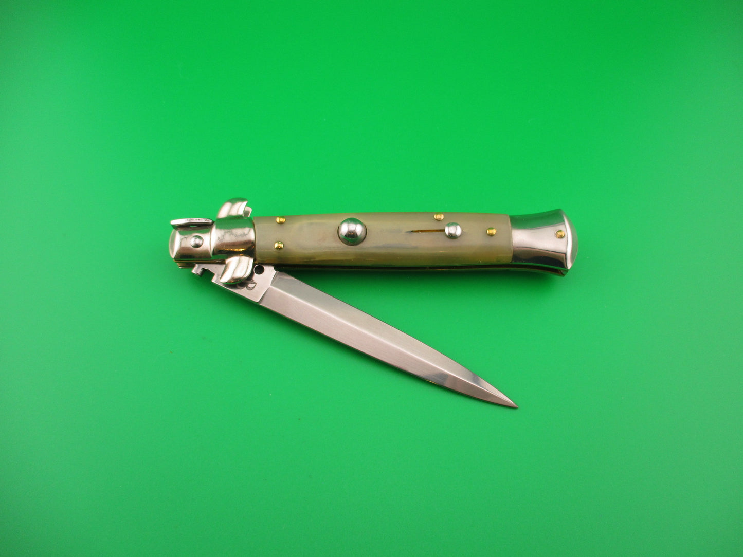 z AB STILETTO ITALY 23cm Italian Dagger Blade swivel bolster switchblade knife