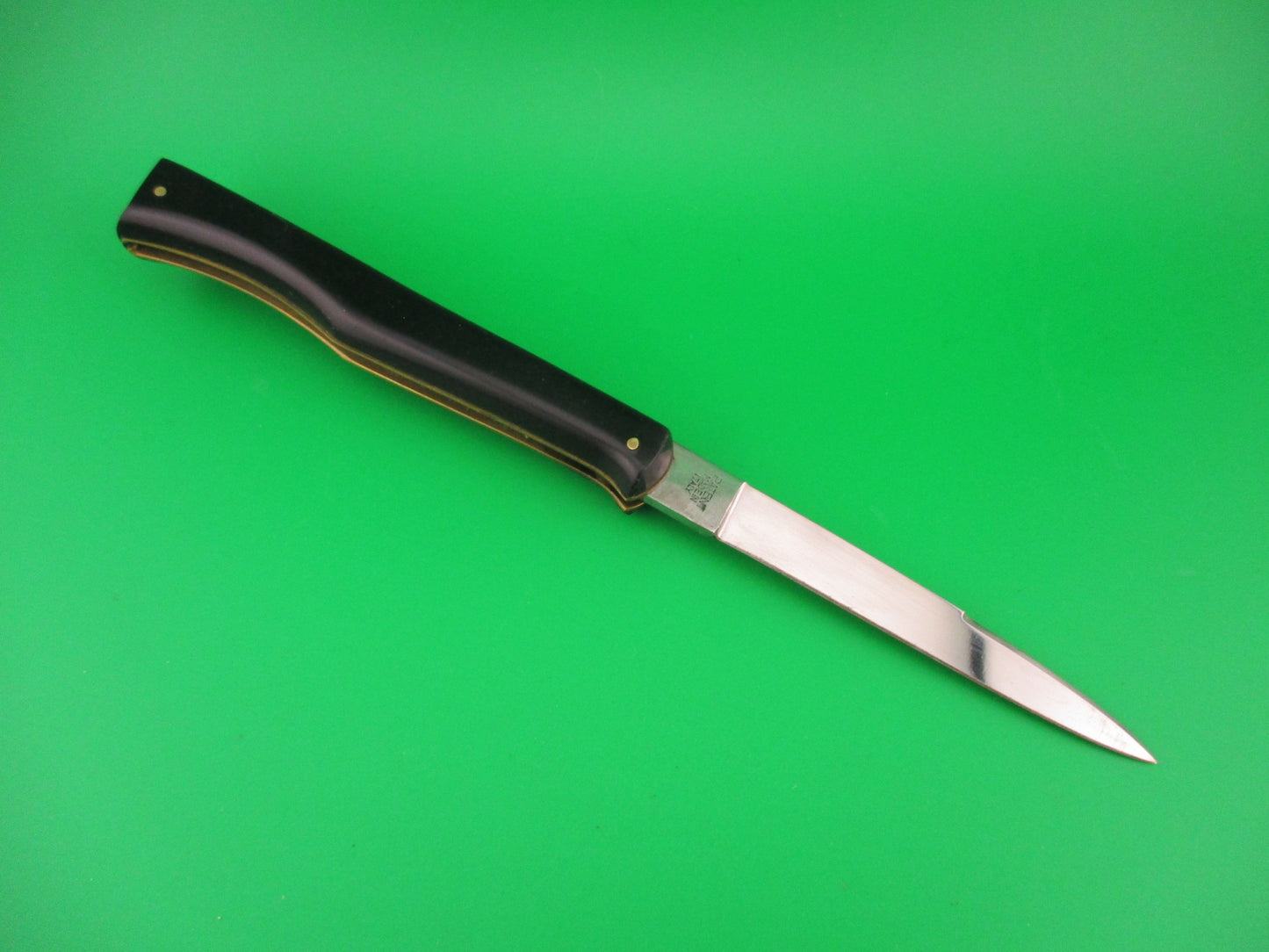 Ackermannchen ROSTFREI 21cm Italian Rectangle button lockback automatic knife