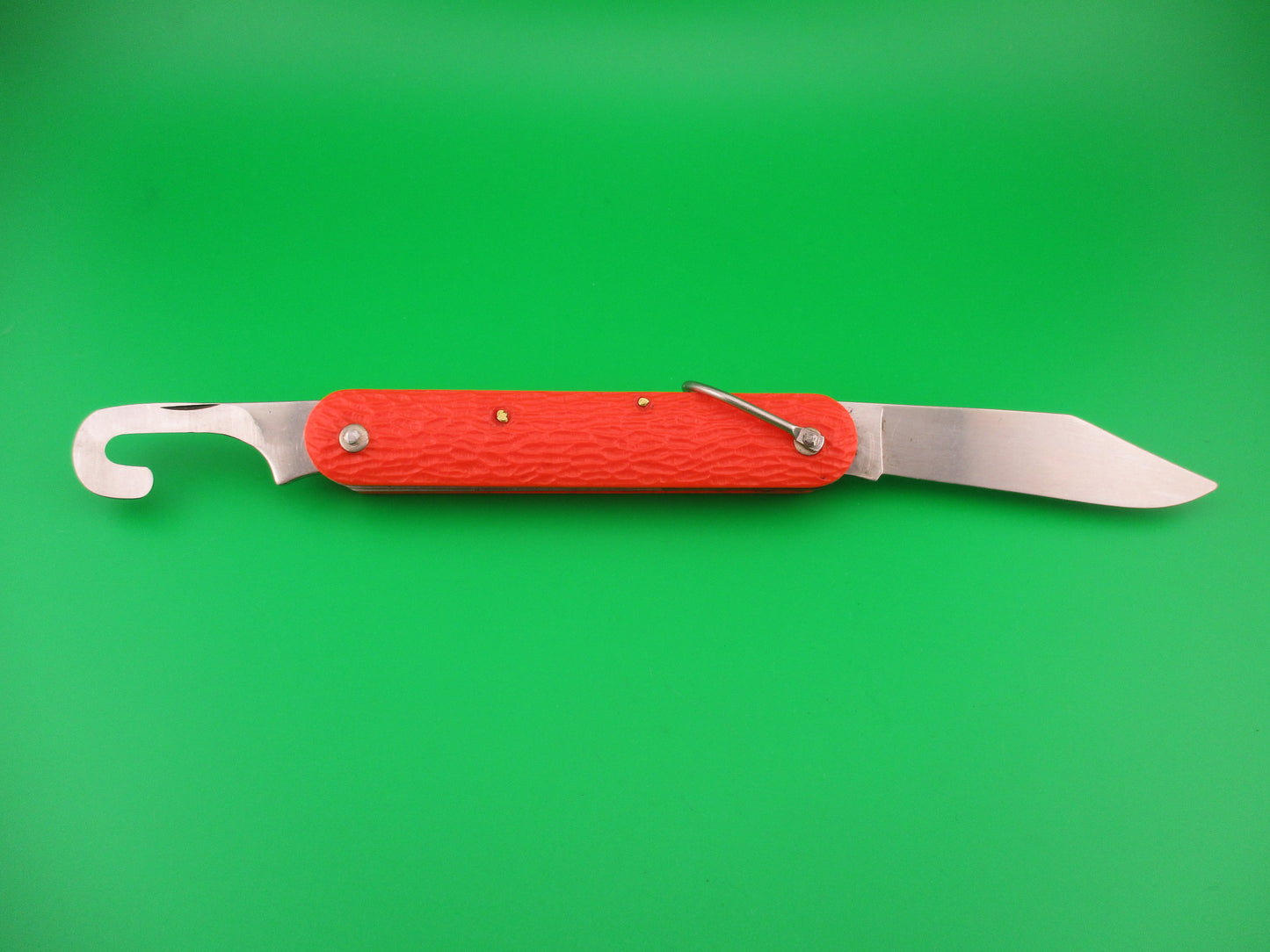 z CAMILLUS vintage MC1 Orange paratrooper automatic knife with hook blade