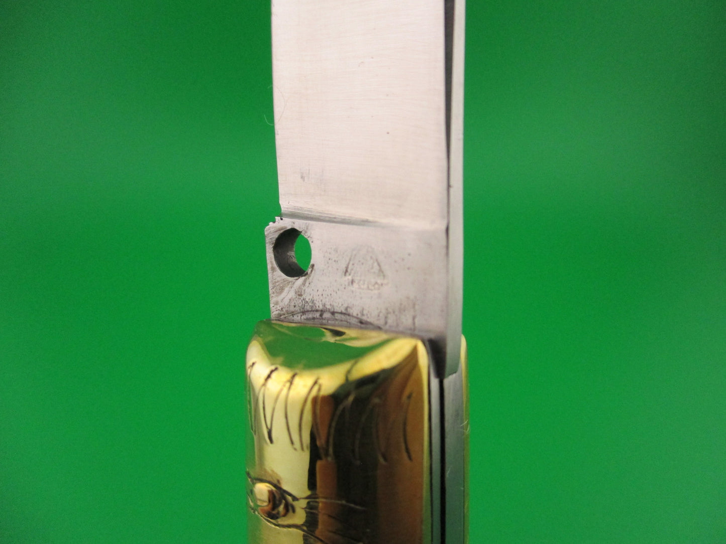 Jndiana PATENT 18cm Bo/Bc Pattada Italian Birds head Stag switchblade knife