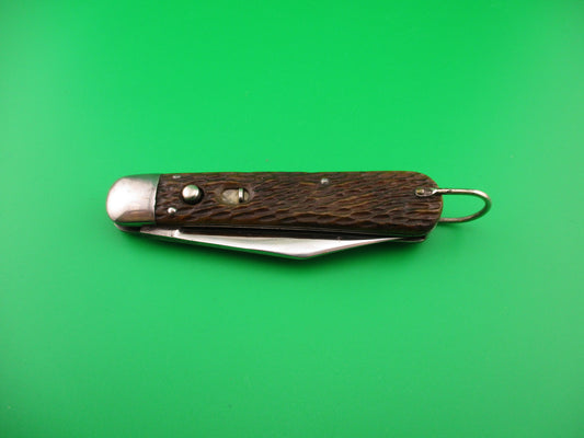 SCHRADE CUT CO M2 Bone WWII Paratrooper Military issue switchblade knife
