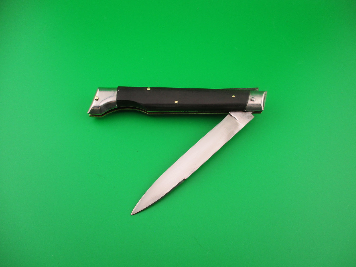 Jndiana EXTRA 23cm Italian Large Slant Bolster Vintage Horn automatic knife