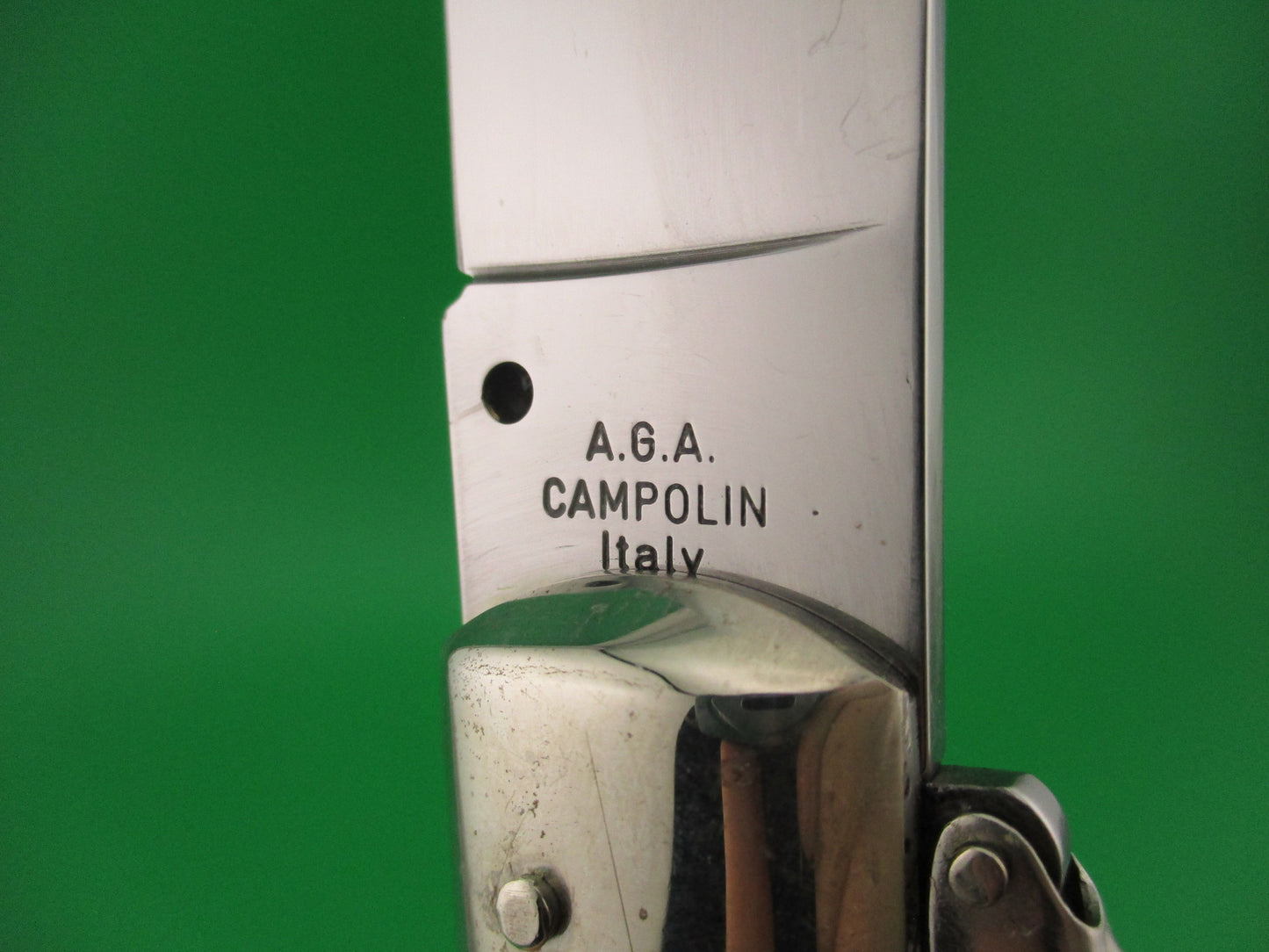 AGA CAMPOLIN ITALY 26cm Italian Stag Catalana Fulcrum automatic knife