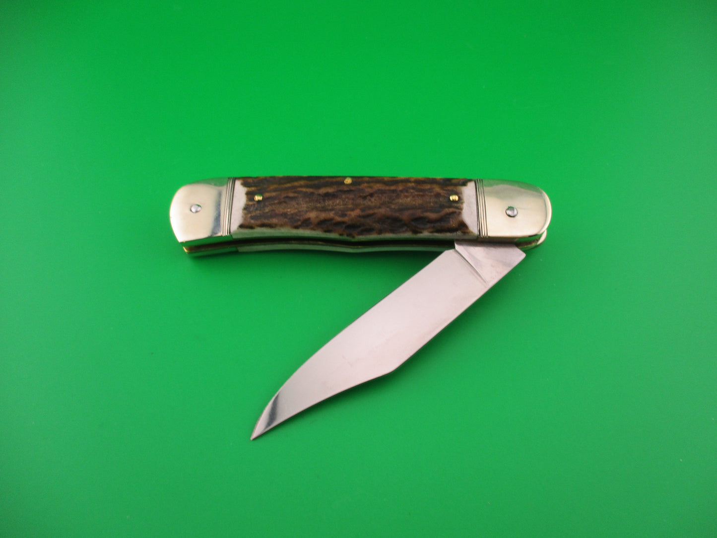 HUBERTUS SOLINGEN 11cm German Lever knife Stag Clip blade automatic knife