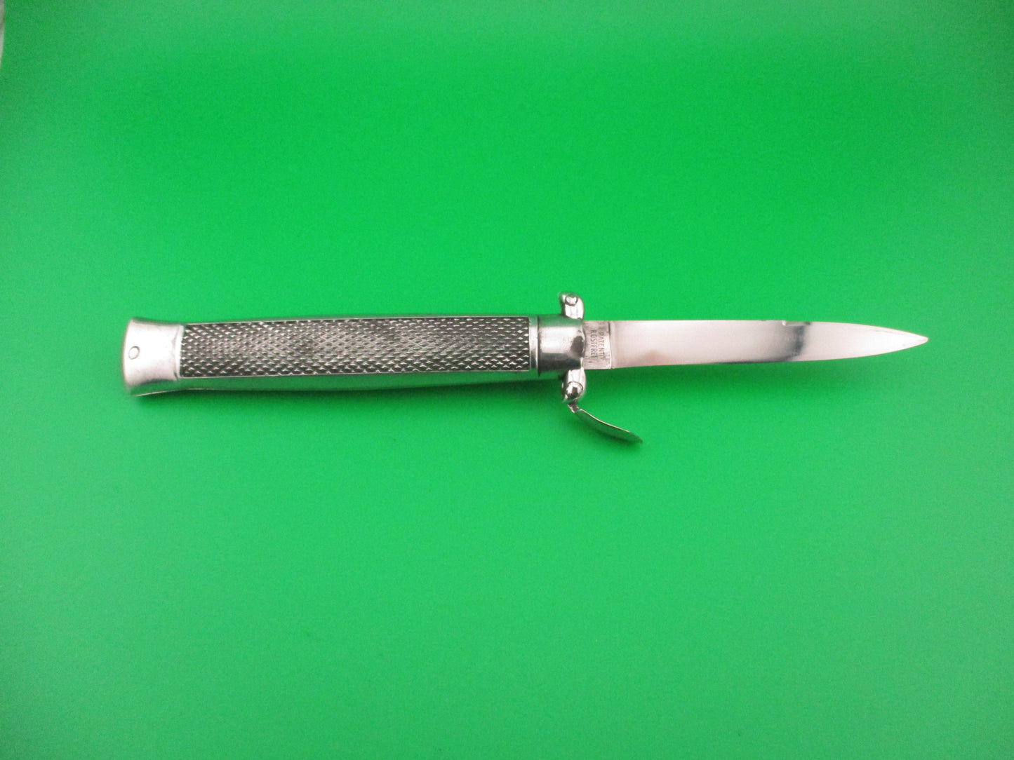 C JUL HERBERTZ IMPORT 21cm Italian Trapdoor OTF 1960s Vintage Aluminum automatic knife