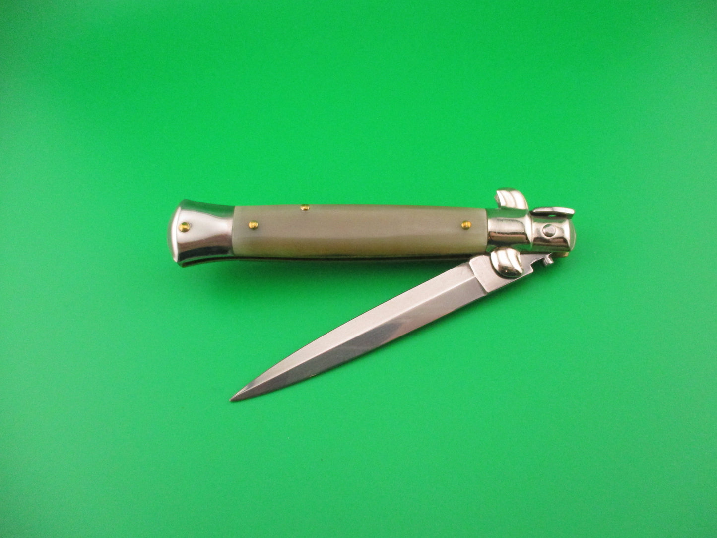 z AB STILETTO ITALY 23cm Italian Dagger Blade swivel bolster switchblade knife