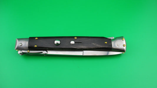 FRANK B ITALY 28cm Italian Swing Guard Dark Horn automatic knife