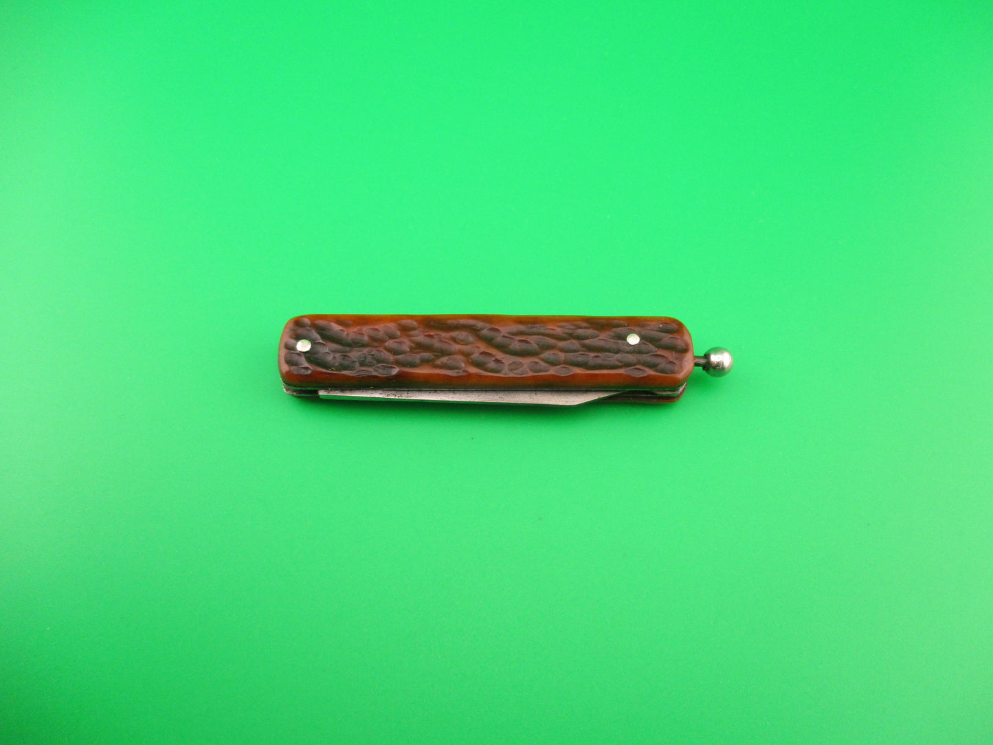 GEO SCHRADE KNIFE CO INC Pullball Vintage 1940s bone automatic knife