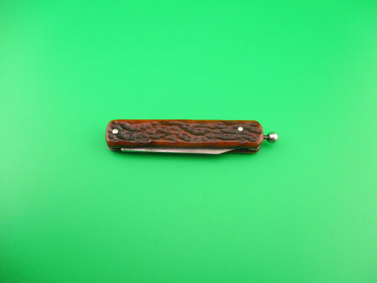 GEO SCHRADE KNIFE CO INC Pullball Vintage 1940s bone automatic knife