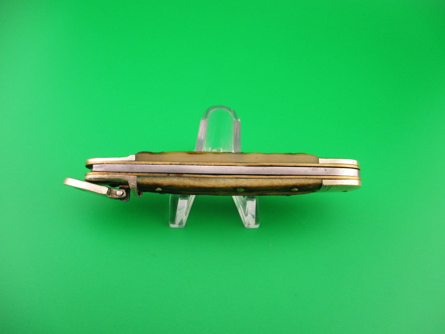 HUBERTUS SOLINGEN 10cm German Lever Stag West Germany automatic knife