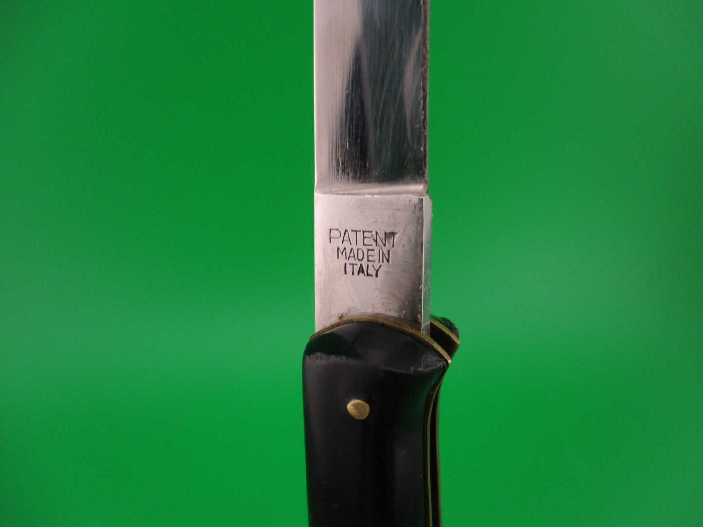 Ackermannchen ROSTFREI 21cm Italian Rectangle button lockback automatic knife
