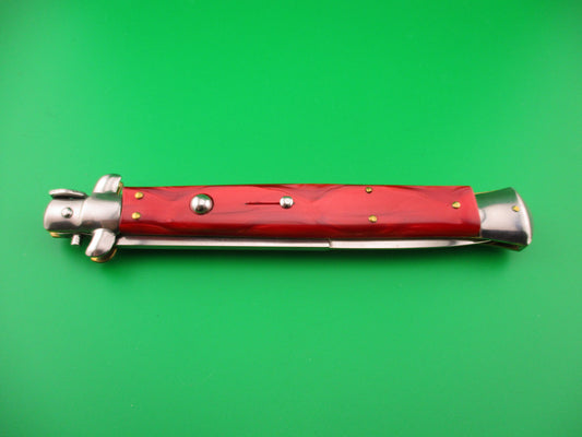 MADE IN ITALY 33cm Italian Swivel Bolster RED acrylic automatic knife