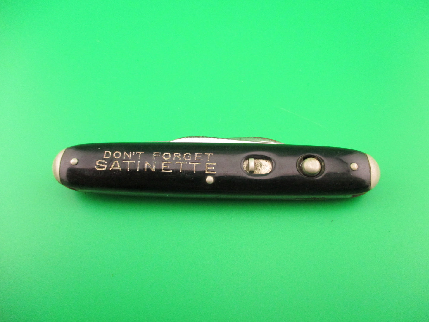 Schrade Cut Co Medium Double Black tip bolster Keever Starch automatic knife w purse