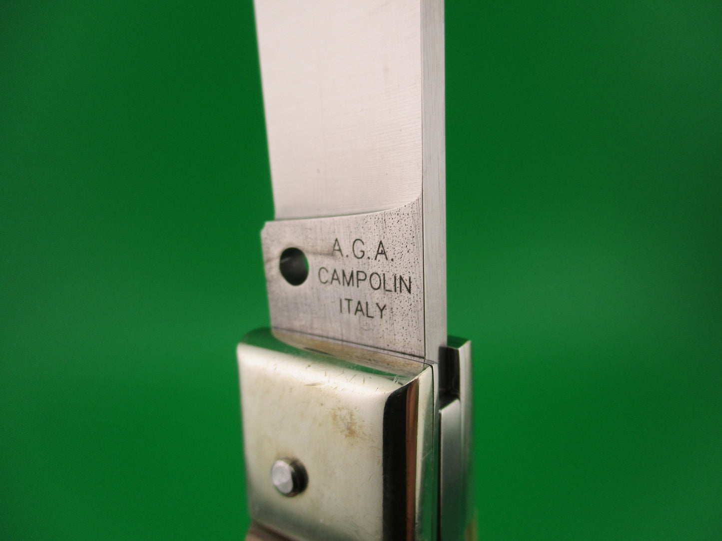 AGA CAMPOLIN ITALY 20cm Italian Humpback Camper light horn automatic knife