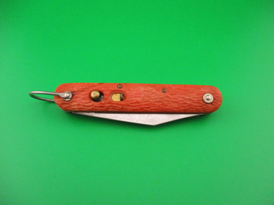 CAMILLUS vintage MC1 Orange paratrooper automatic knife with hook blade