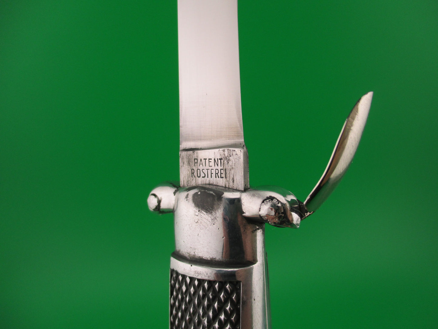 C JUL HERBERTZ IMPORT 21cm Italian Trapdoor OTF 1960s Vintage Aluminum automatic knife