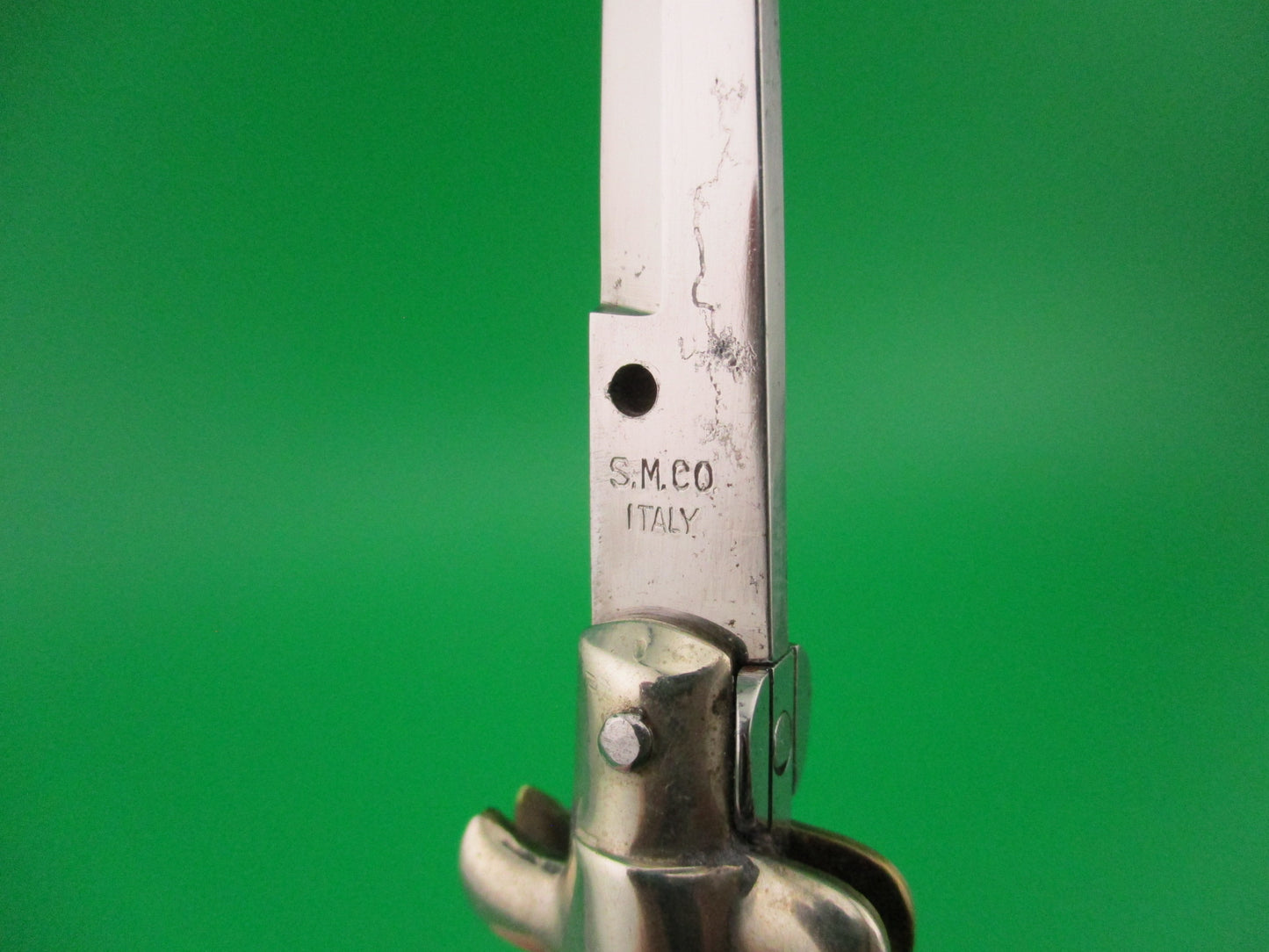 S.M.CO ITALY 12cm Italian picklock 1950s vintage bayonet automatic knife NOS