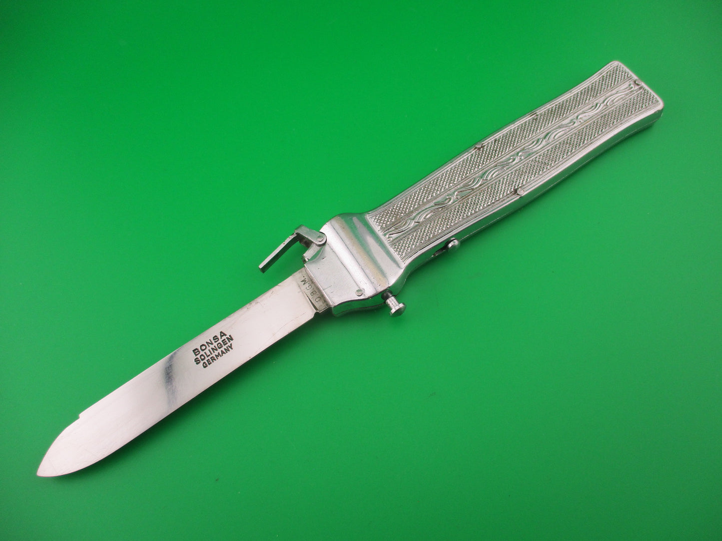 BONSA DBGM SOLINGEN 24cm German Trapdoor All Metal Vintage OTF SA automatic