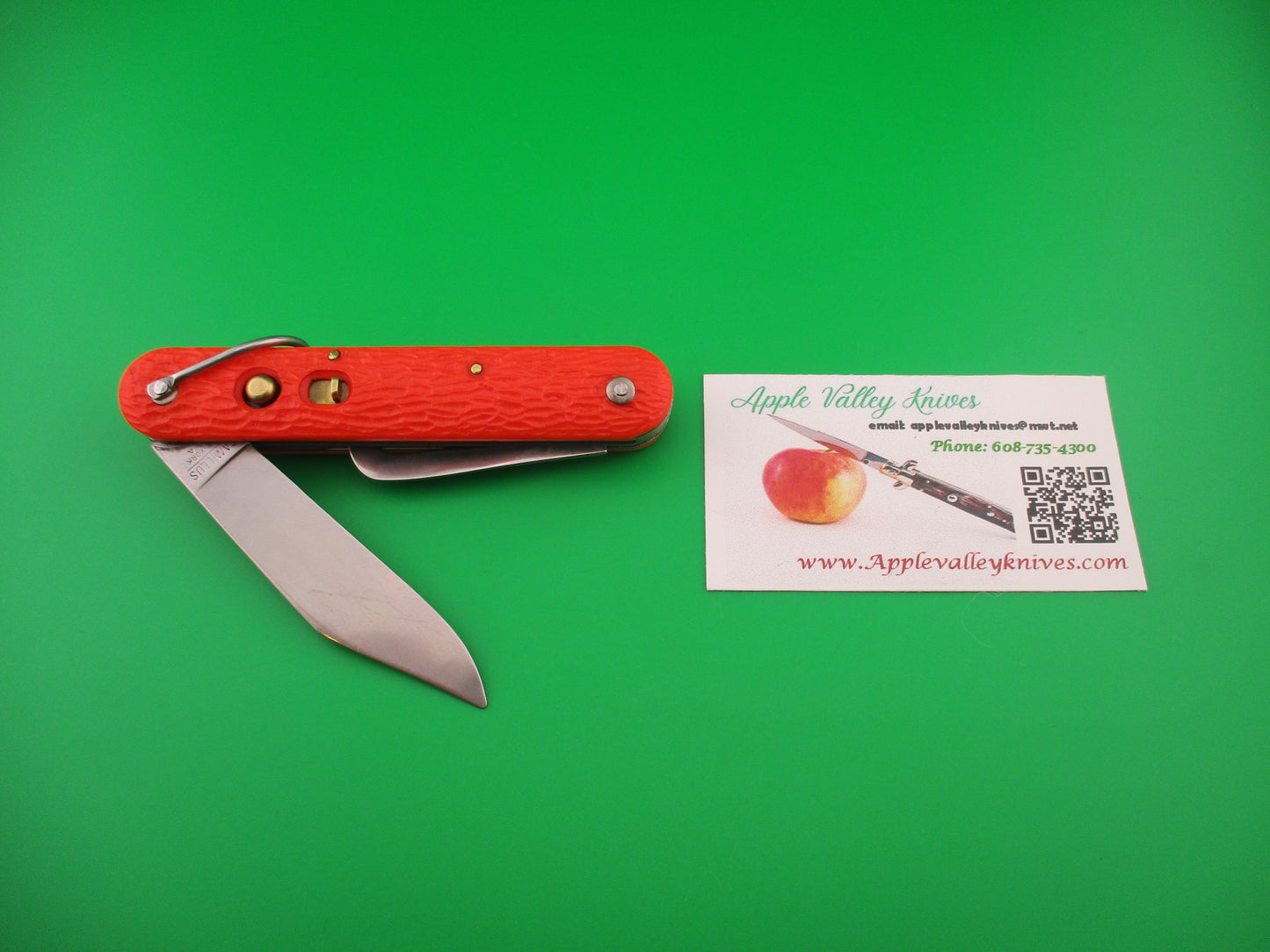 z CAMILLUS vintage MC1 Orange paratrooper automatic knife with hook blade