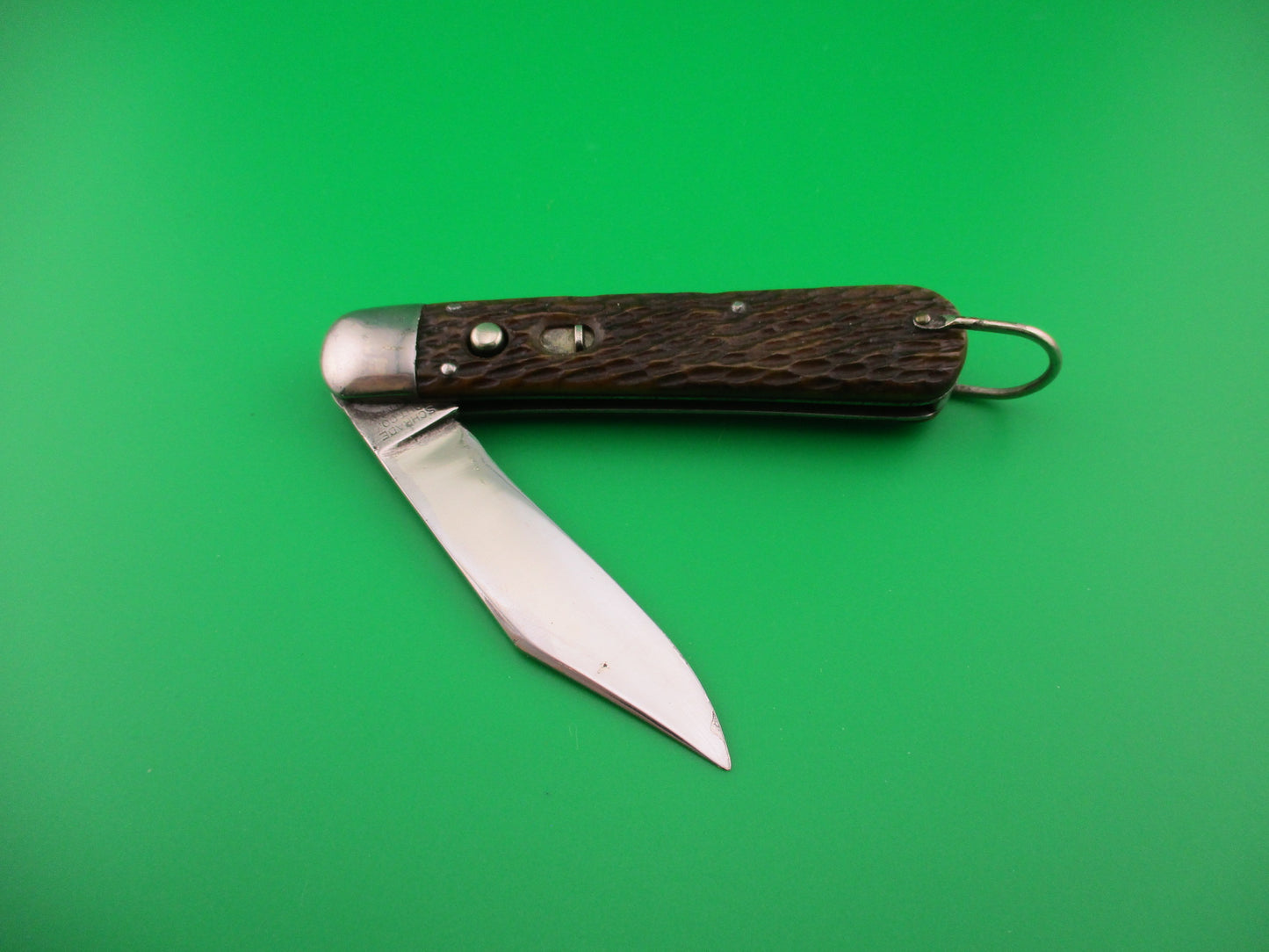 SCHRADE CUT CO M2 Bone WWII Paratrooper Military issue switchblade knife