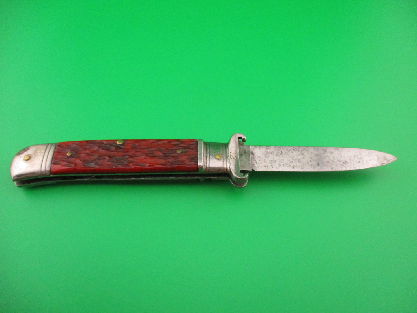 Winchester 20cm German Shell puller Red Bone Johnny Cade style automatic knife