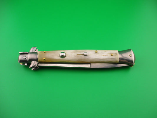 FRANK B ITALY 28cm Italian 11 inch Bayonet Honey Horn swivel bolster automatic knife