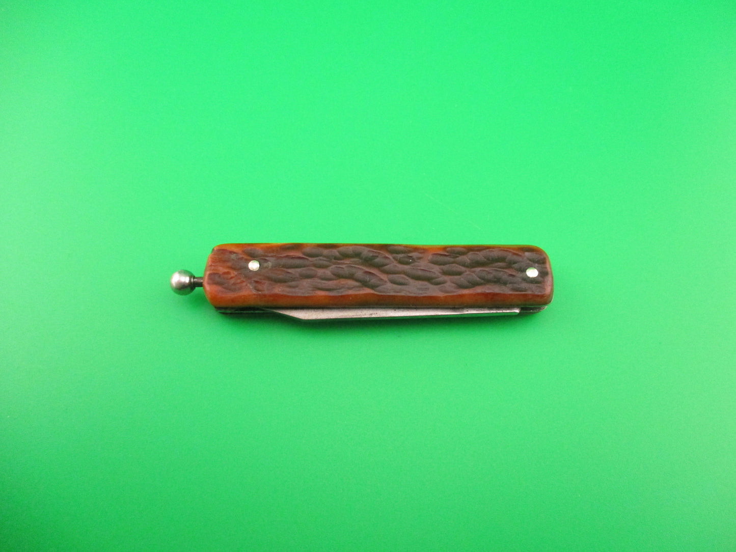 GEO SCHRADE KNIFE CO INC Pullball Vintage 1940s bone automatic knife