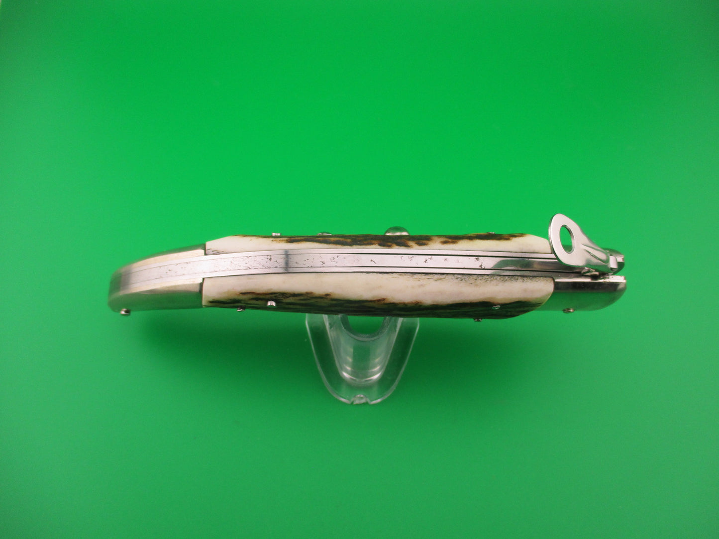 AGA CAMPOLIN ITALY 26cm Italian Stag Catalana Fulcrum automatic knife