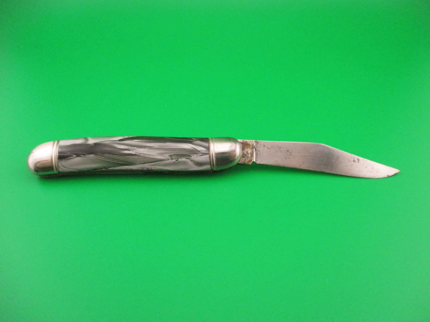 Hammer Brand Imperial Serpentine Utility Jack Gray Pearl celluloid switchblade