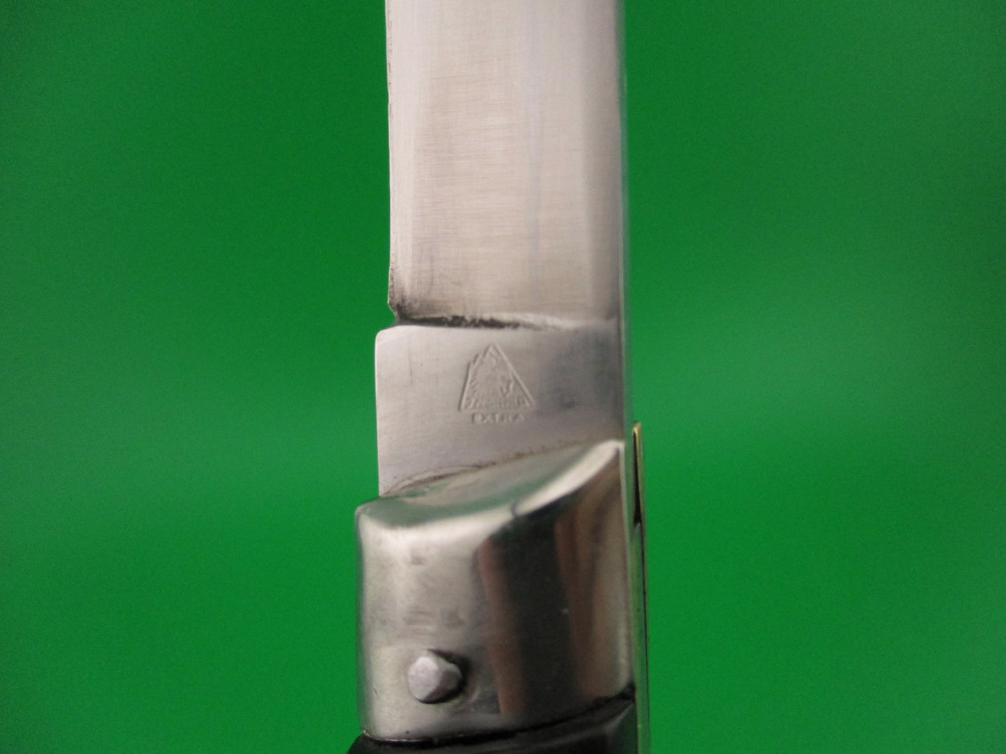 Jndiana EXTRA 23cm Italian Large Slant Bolster Vintage Horn automatic knife