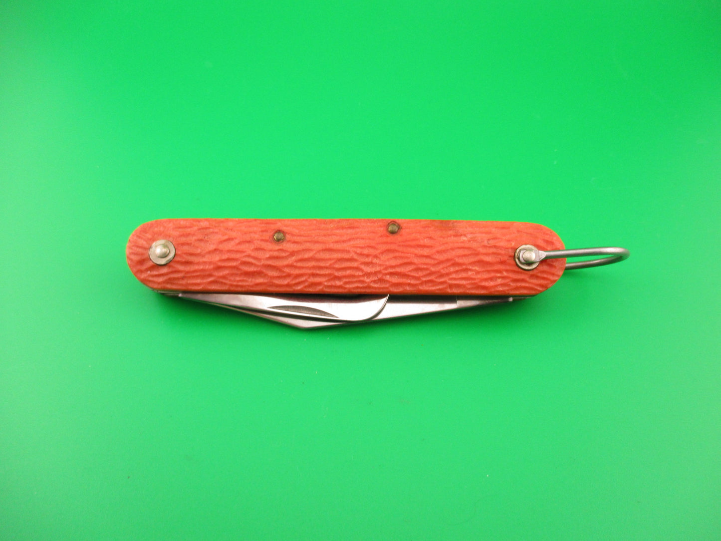 CAMILLUS vintage MC1 Orange paratrooper automatic knife with hook blade