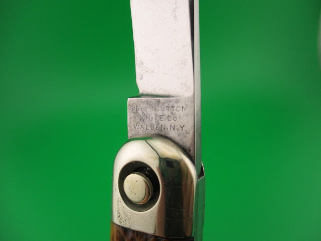 Press Button Knife Co Business Clip blade picked bone switchblade knife model 510