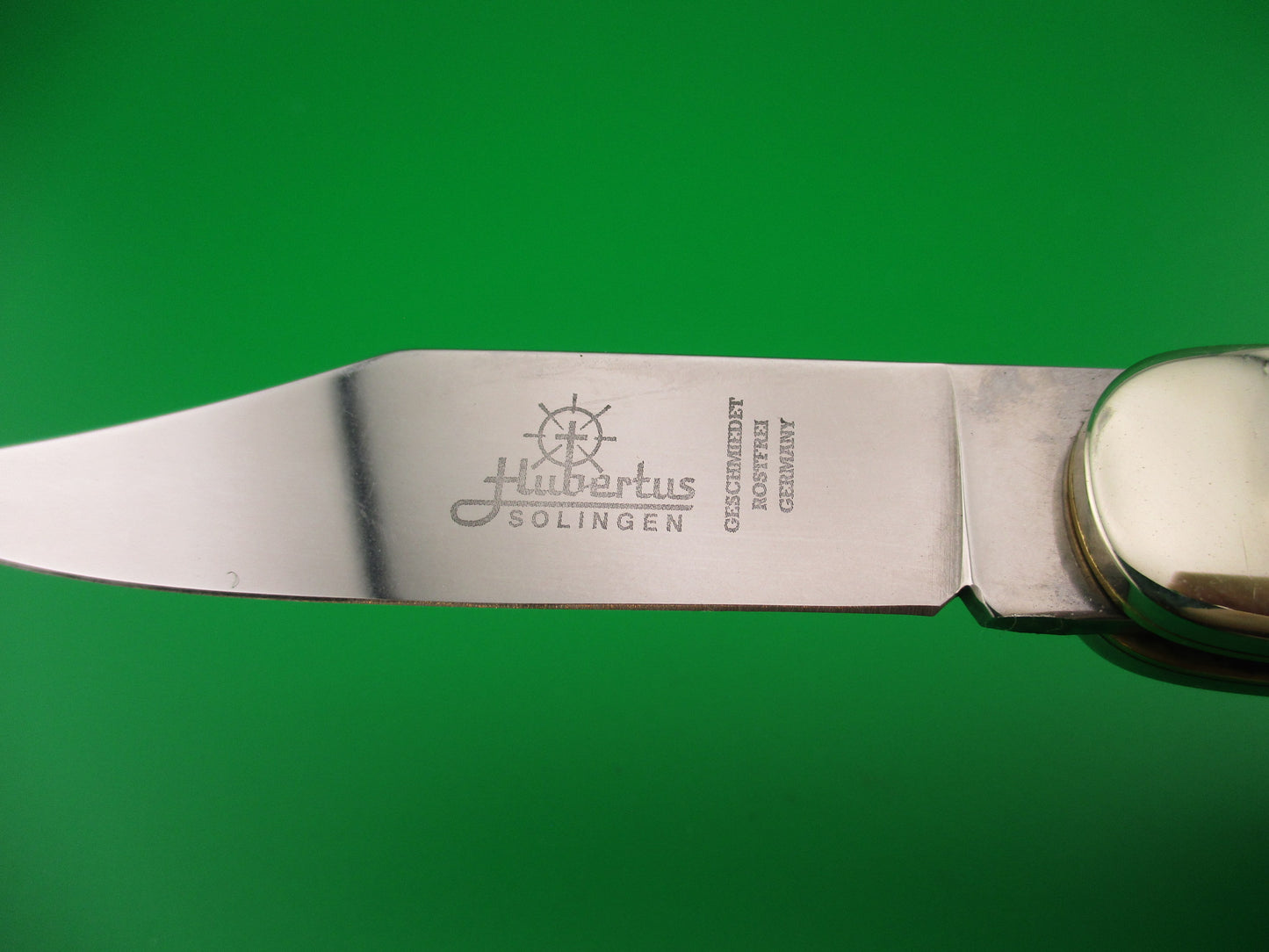 HUBERTUS SOLINGEN 11cm German Lever knife Stag Clip blade automatic knife
