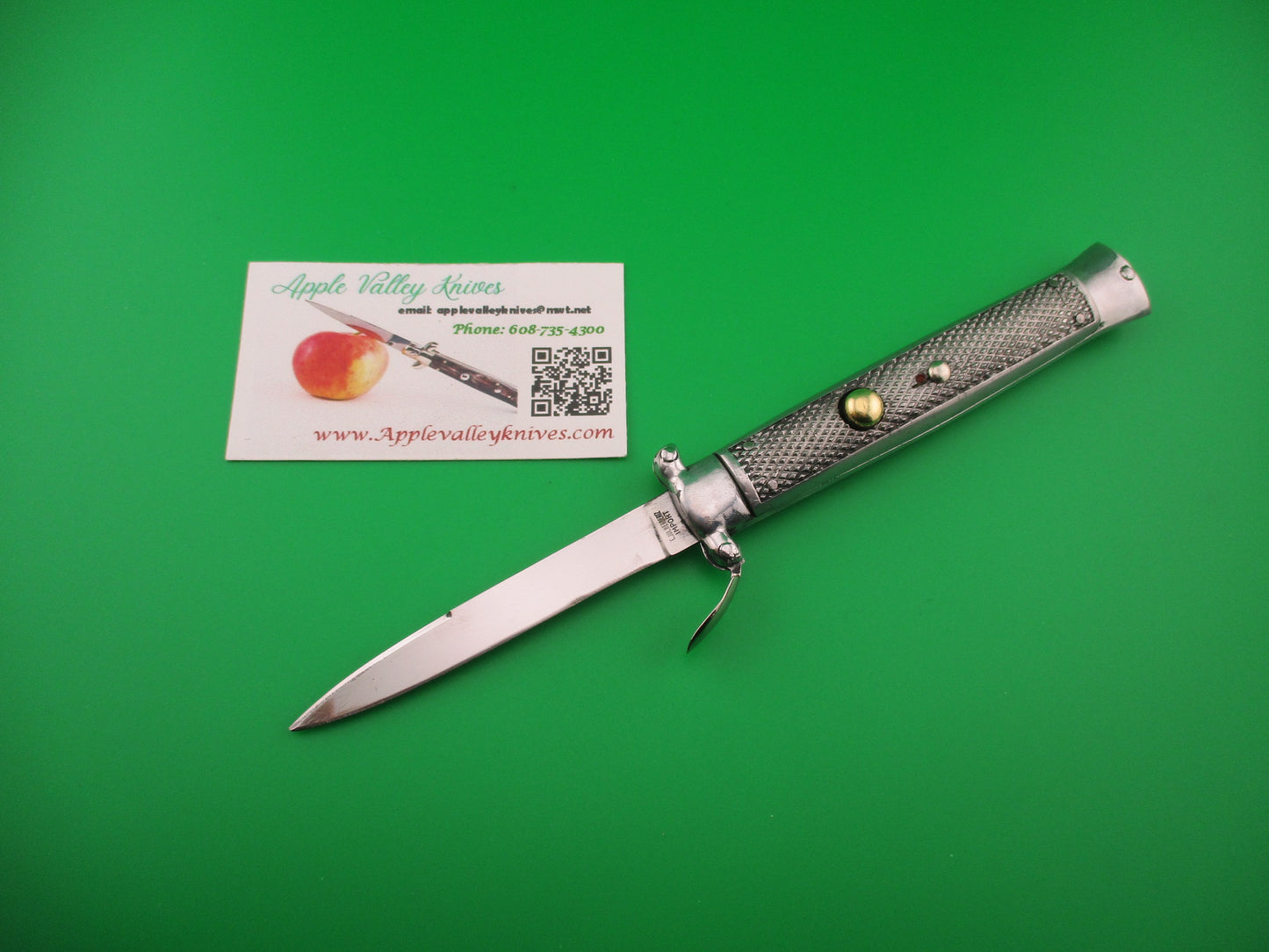 C JUL HERBERTZ IMPORT 21cm Italian Trapdoor OTF 1960s Vintage Aluminum automatic knife