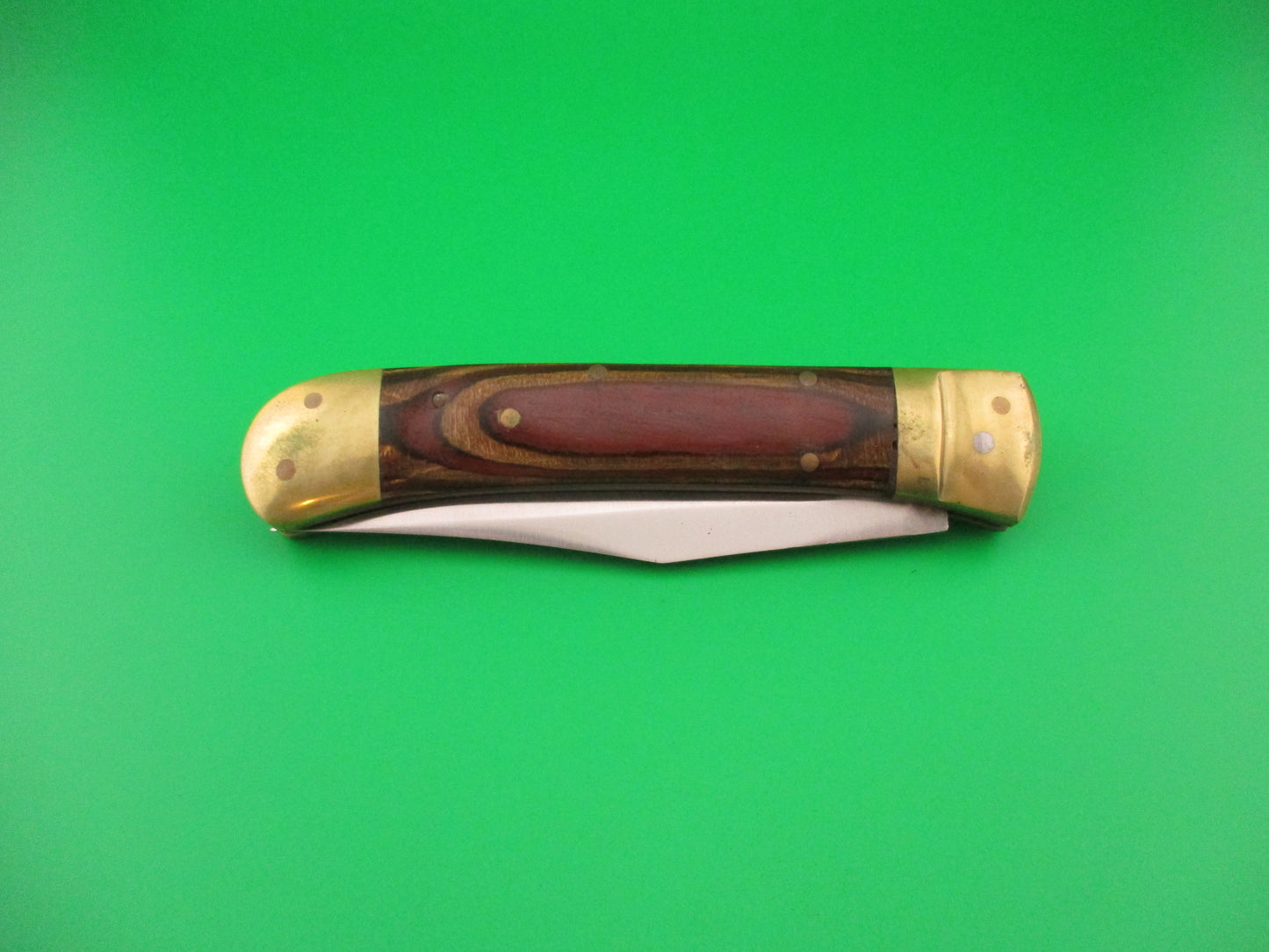 Frostwood & Brass 23cm New Lever automatic knife 9 inch w sheath