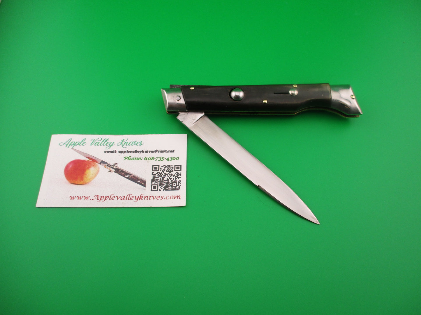 Jndiana EXTRA 23cm Italian Large Slant Bolster Vintage Horn automatic knife
