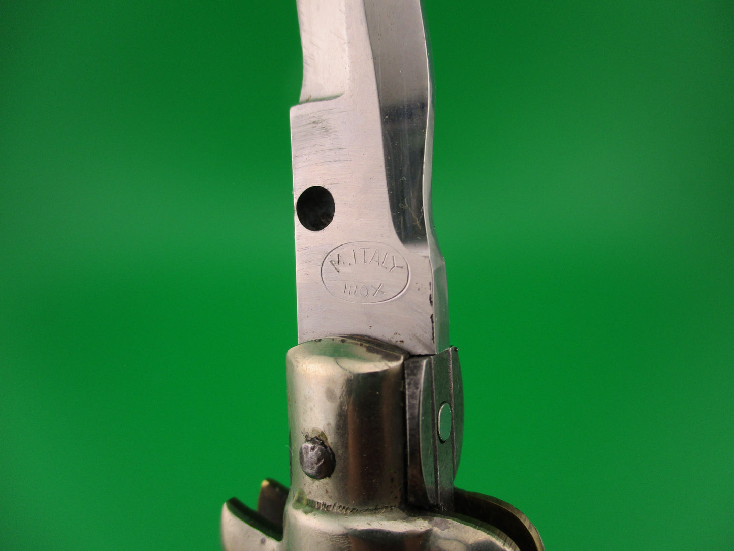 M ITALY INOX 28cm Italian Picklock Kris blade 1950s Horn automatic knife