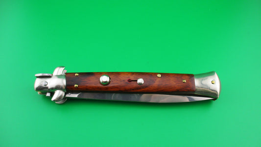 Walts LATAMA (Cat) 28cm Italian stiletto Dagger Blade Cocobolo wood switchblade knife