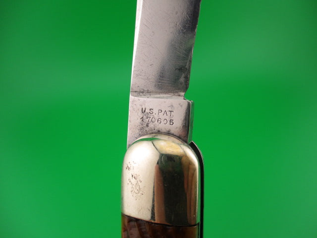 Press Button Knife Co Business Clip blade picked bone switchblade knife model 510