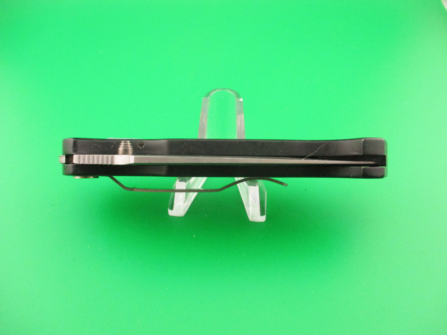 STAINLESS 8" COLT M-16 style Hidden Release DA Lockback automatic knife w Boot clip