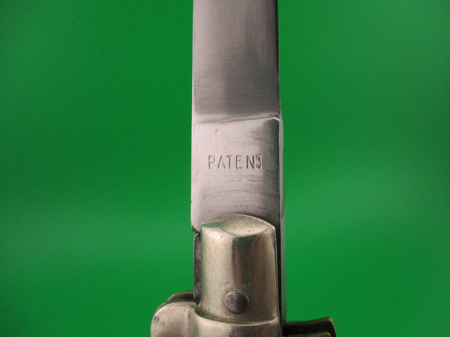 INOX PATENT 19cm Italian BOBC 1960s Vintage black horn automatic knife
