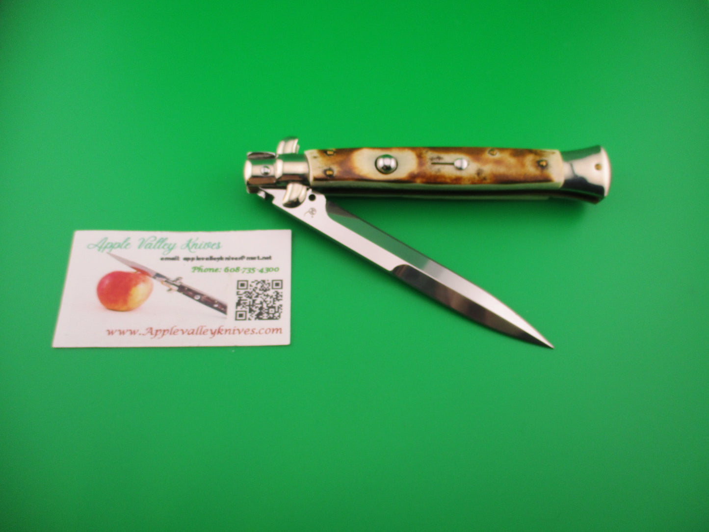 Walts LATAMA (Cat) 28cm Italian stiletto Bayonet Blade Stag switchblade knife