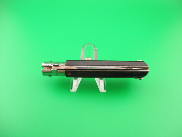 INOX 19cm French BOBC Crossguard Black Checkered vintage automatic knife