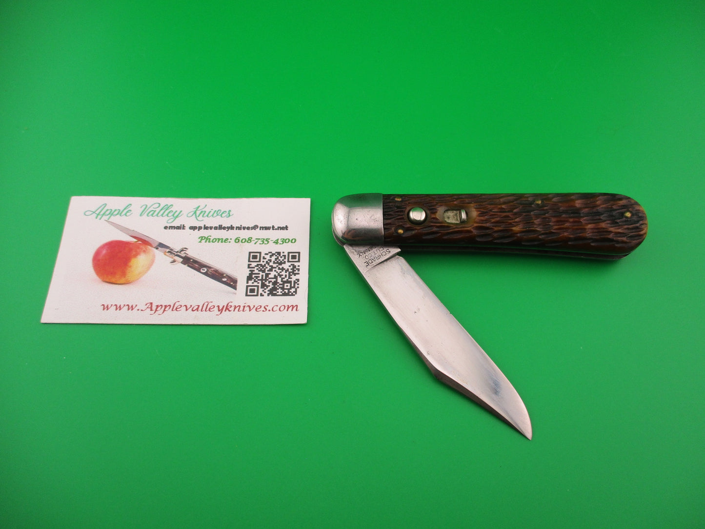 SCHRADE CUT CO 1553 3/4 Scout Jigged bone automatic knife