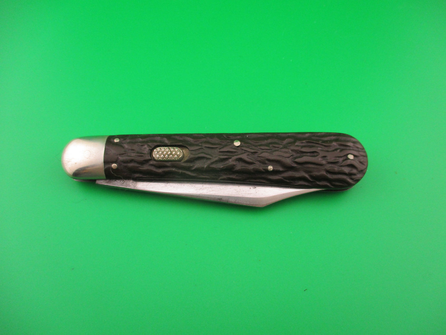 CHALLENGE CUT CO FLYLOCK Antique Hunter Black Switchblade knife