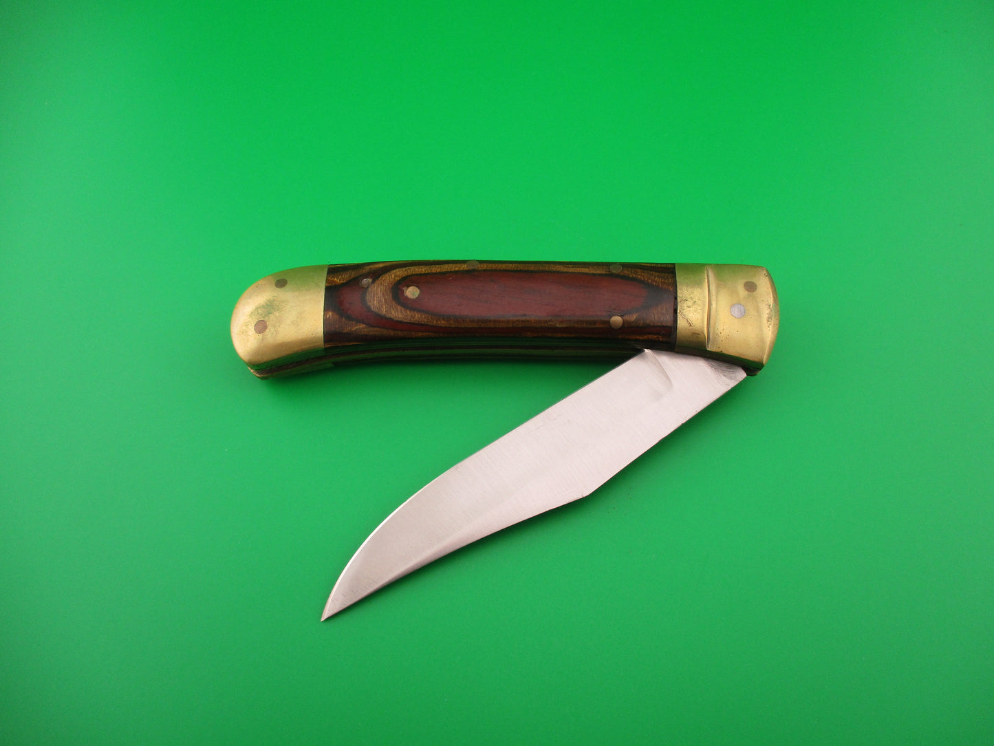 Frostwood & Brass 23cm New Lever automatic knife 9 inch w sheath