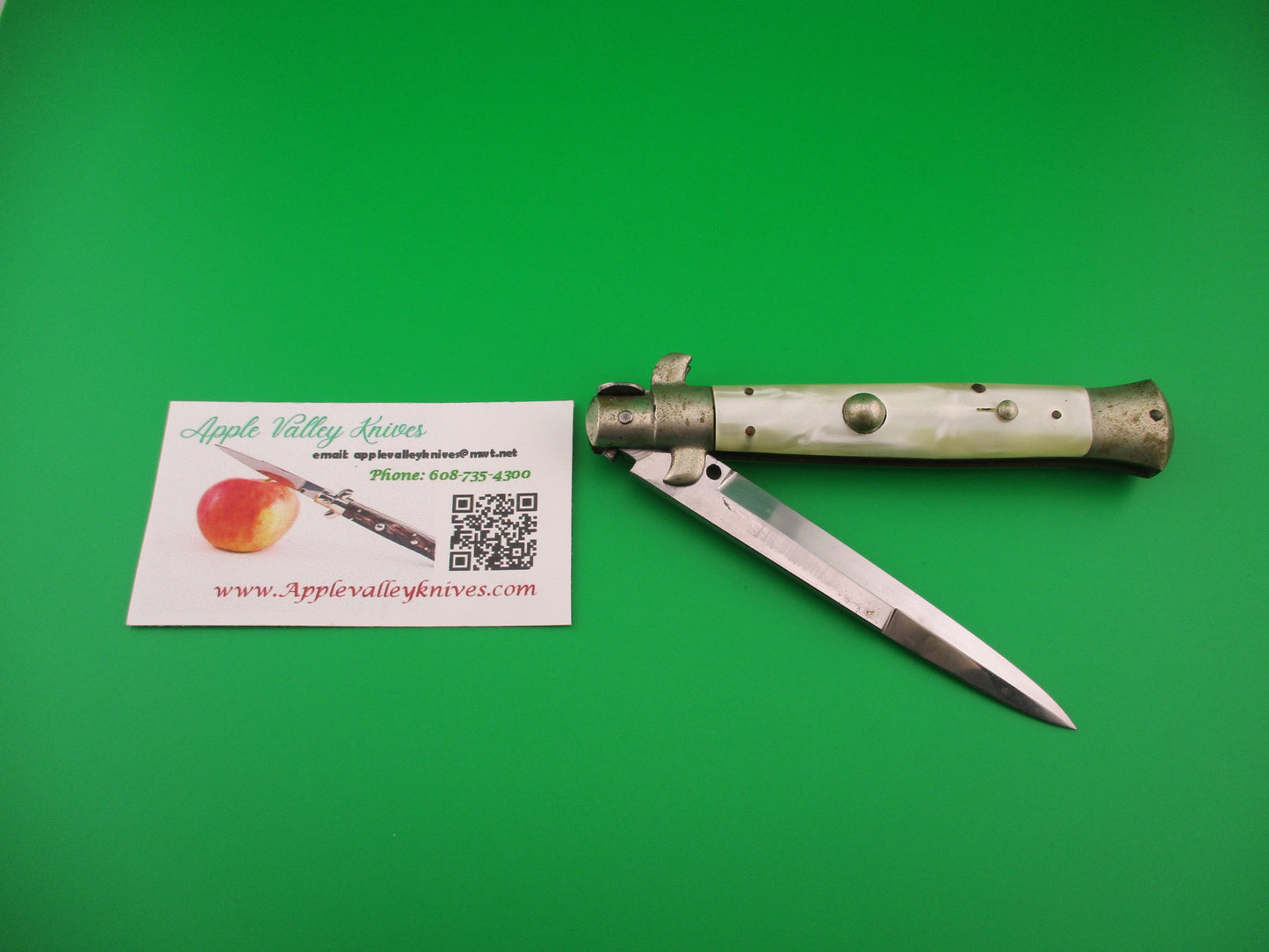 Rostfrei (slant) 23cm Italian Picklock Pearlex vintage 1950s automatic knife