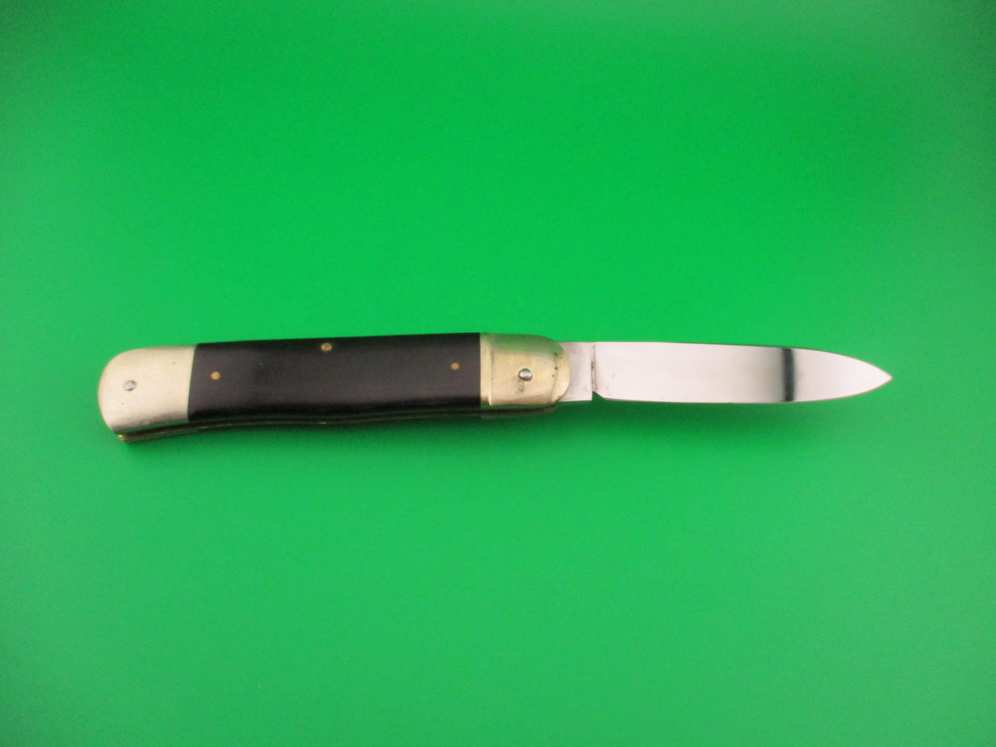 Hubertus Solingen 11cm West Germany Lever Black Micarta automatic knife