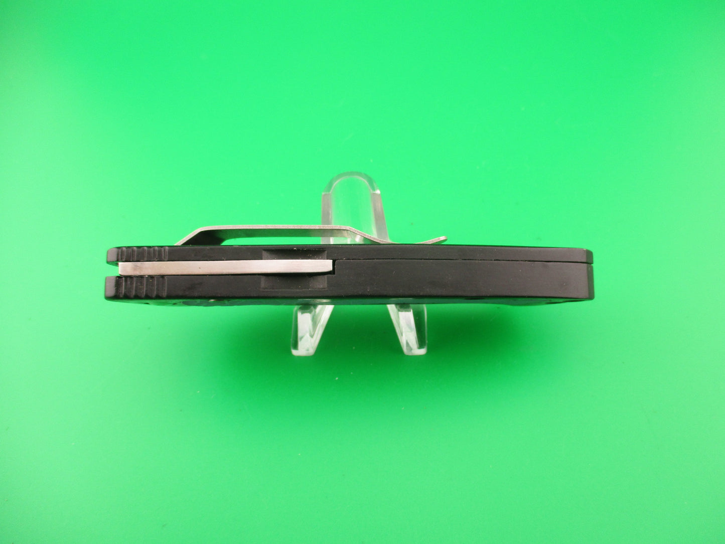 STAINLESS 8" COLT M-16 style Hidden Release DA Lockback automatic knife w Boot clip