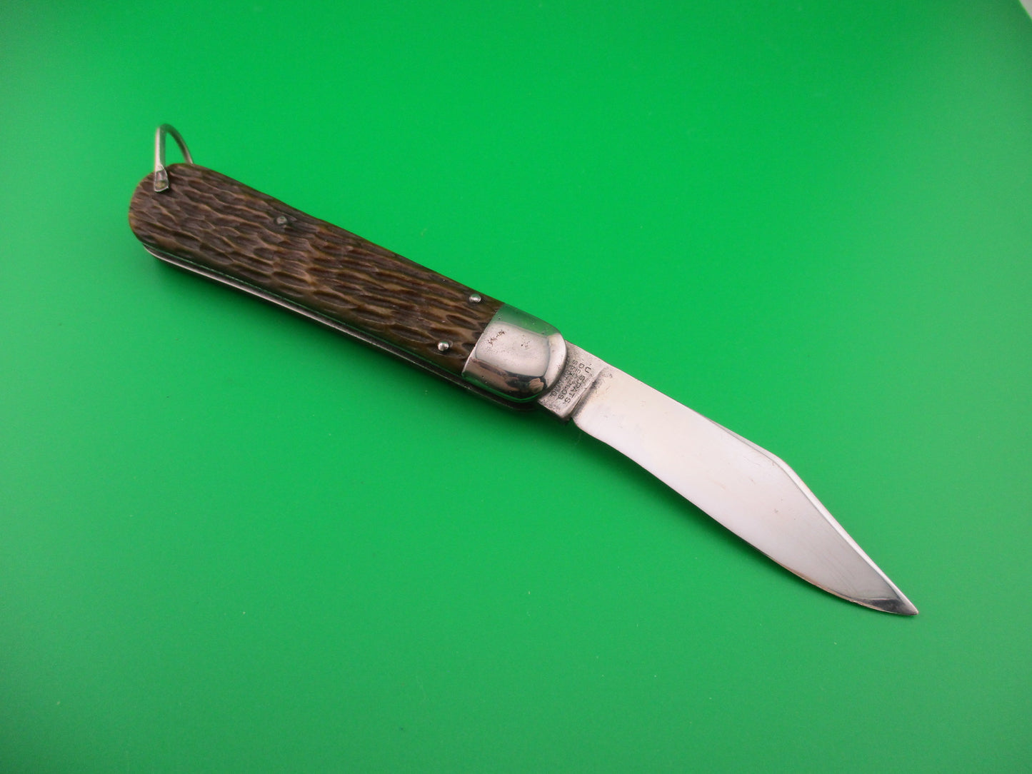 SCHRADE CUT CO M2 Bone WWII Paratrooper Military issue switchblade knife